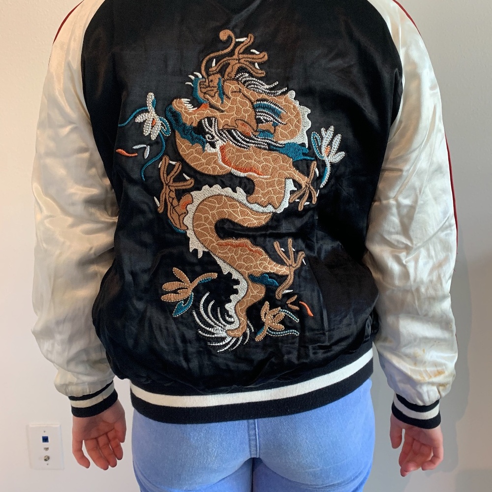 RARE Topshop reversible bomber